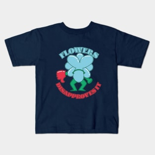 Angry 70s flower disapproves it Kids T-Shirt